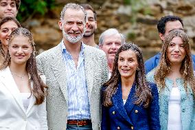 Spansih Royals visit San Marti del Vall