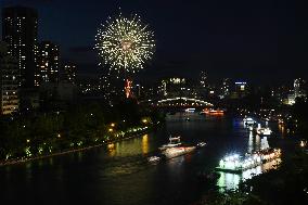 Tenjin festival in Osaka