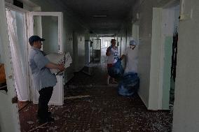 Aftermath Of Russian Air Bomb Strike On Hospital - Kharkiv