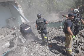 Aftermath Of Russian Air Bomb Strike On Hospital - Kharkiv
