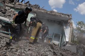 Aftermath Of Russian Air Bomb Strike On Hospital - Kharkiv