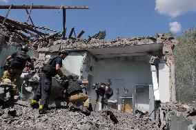 Aftermath Of Russian Air Bomb Strike On Hospital - Kharkiv