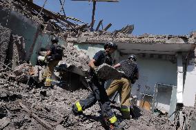 Aftermath Of Russian Air Bomb Strike On Hospital - Kharkiv