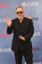 Tim Burton And Monica Bellucci At Presentation Of Wednesday Season 2 - Italy
