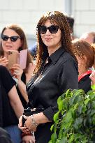 Tim Burton And Monica Bellucci At Presentation Of Wednesday Season 2 - Italy