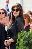 Tim Burton And Monica Bellucci At Presentation Of Wednesday Season 2 - Italy