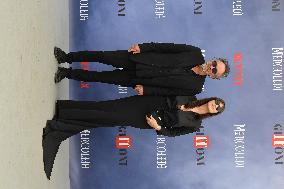 Tim Burton And Monica Bellucci At Presentation Of Wednesday Season 2 - Italy
