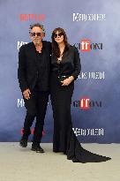 Tim Burton And Monica Bellucci At Presentation Of Wednesday Season 2 - Italy