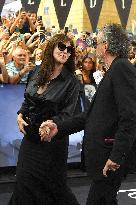 Tim Burton And Monica Bellucci At Presentation Of Wednesday Season 2 - Italy