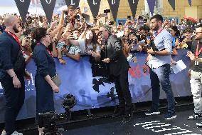Tim Burton And Monica Bellucci At Presentation Of Wednesday Season 2 - Italy