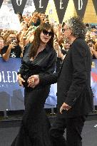 Tim Burton And Monica Bellucci At Presentation Of Wednesday Season 2 - Italy