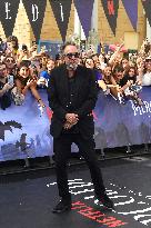 Tim Burton And Monica Bellucci At Presentation Of Wednesday Season 2 - Italy