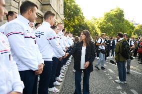 Celebrations marking the first anniversary of the Paris 2024 Olympic Games
