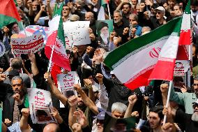 Support of Palestinians and Condemnation of Israel and US - Tehran