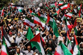 Support of Palestinians and Condemnation of Israel and US - Tehran
