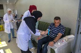 Blood Donation Campaign in Palestine