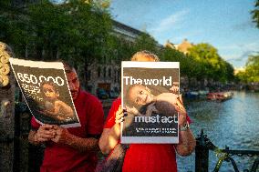 Thousands Occupy Central Amsterdam in Support of Gaza