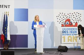 Celebrations marking the first anniversary of the Paris 2024 Olympic Games - Grand Palais