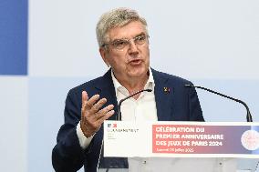 Celebrations marking the first anniversary of the Paris 2024 Olympic Games - Grand Palais