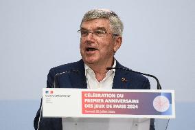 Celebrations marking the first anniversary of the Paris 2024 Olympic Games - Grand Palais