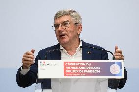 Celebrations marking the first anniversary of the Paris 2024 Olympic Games - Grand Palais