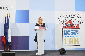 Celebrations Marking The First Anniversary Of The Paris 2024 Olympic Games - Grand Palais