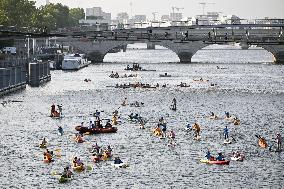 Seine parade to mark anniv. of Paris Olympics