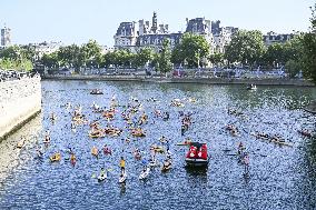 Seine parade to mark anniv. of Paris Olympics