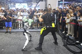 Unitree Boxing Robot at 2025 WAIC in Shanghai