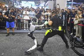 Unitree Boxing Robot at 2025 WAIC in Shanghai