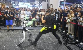Unitree Boxing Robot at 2025 WAIC in Shanghai