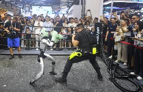 Unitree Boxing Robot at 2025 WAIC in Shanghai