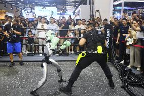 Unitree Boxing Robot at 2025 WAIC in Shanghai