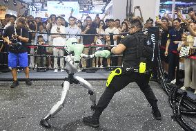 Unitree Boxing Robot at 2025 WAIC in Shanghai