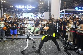 Unitree Boxing Robot at 2025 WAIC in Shanghai