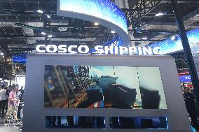 COSCO Shipping Booth at 2025 WAIC in Shanghai