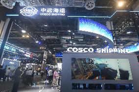 COSCO Shipping Booth at 2025 WAIC in Shanghai