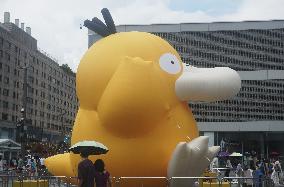 Giant Psyduck Sculpture in Hangzhou