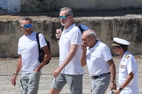 King Felipe VI sails on the Aifos - Mallorca
