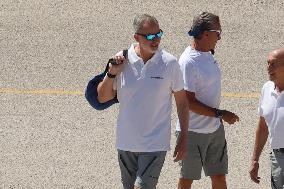 King Felipe VI sails on the Aifos - Mallorca
