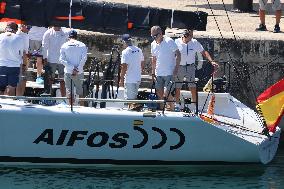 King Felipe VI sails on the Aifos - Mallorca