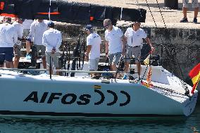 King Felipe VI sails on the Aifos - Mallorca