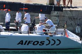 King Felipe VI sails on the Aifos - Mallorca