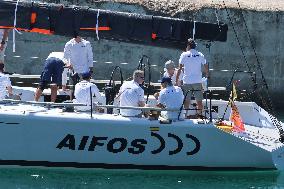 King Felipe VI sails on the Aifos - Mallorca