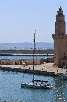 King Felipe VI sails on the Aifos - Mallorca
