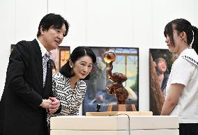 Japan crown prince at high school cultural festival
