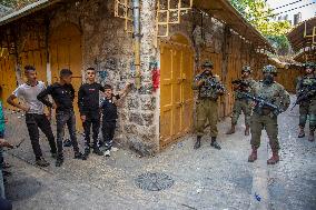 Storming of the Old City of Hebron - West Bank