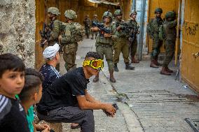 Storming of the Old City of Hebron - West Bank