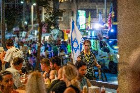 Israelis protest Against the War in Gaza - Tel Aviv