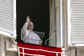 Pope Leo XIV Delivers Angelus Prayer - Vatican